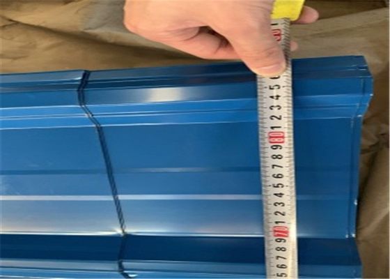 ซื้อ 76mm 17mm Pre Painted โครงหลังคา corrugated สําหรับแผ่นผนังโลหะ corrugated online manufacture